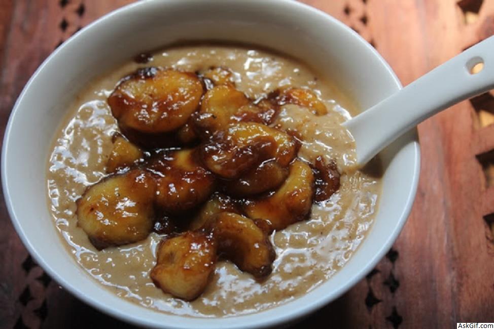 केला ओटमील रेसिपी ब्रेकफास्ट के लिए, केरामाइज्ड केले ओट्स रेसिपी