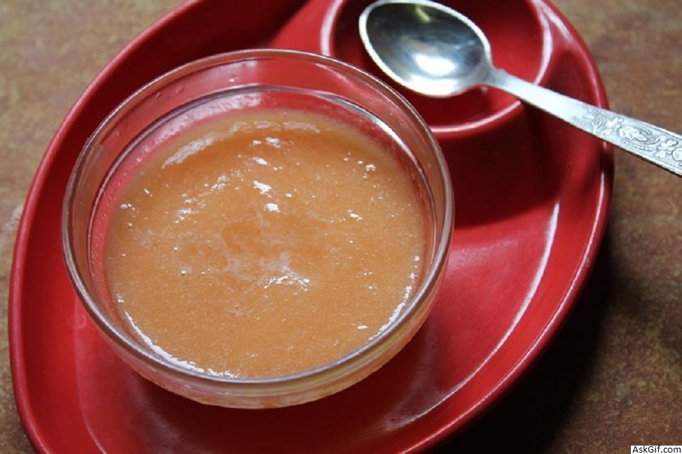 बेबीज़ के लिए मस्कमेलन (कैंटालूप) प्यूरी रेसिपी