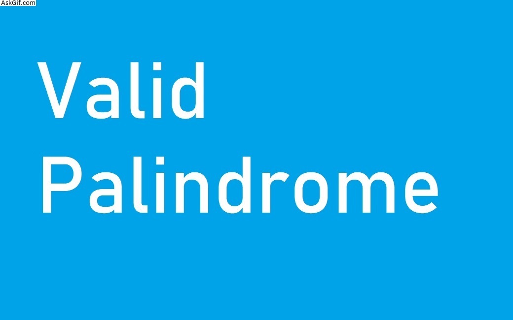 Valid Palindrome - String - Easy - LeetCode