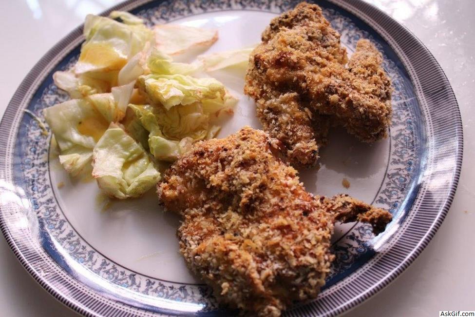 टेस्टी ओवन बेक्ड (रसदार बेक्ड) फ्राइड चिकन रेसिपी