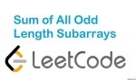 Sum of All Odd Length Subarrays - Array - Easy - LeetCode