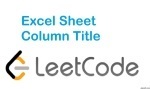 Excel Sheet Column Title - Math - Easy - LeetCode