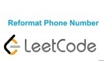 Reformat Phone Number - String - Easy - LeetCode