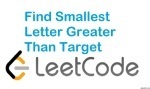 Find Smallest Letter Greater Than Target - Array - Easy - LeetCode