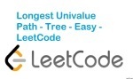 Longest Univalue Path - Tree - Easy - LeetCode