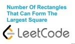 Number Of Rectangles That Can Form The Largest Square - Array - Easy - LeetCode