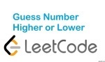 Guess Number Higher or Lower - String - Easy - LeetCode