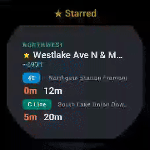 BusDash Watch Demo
