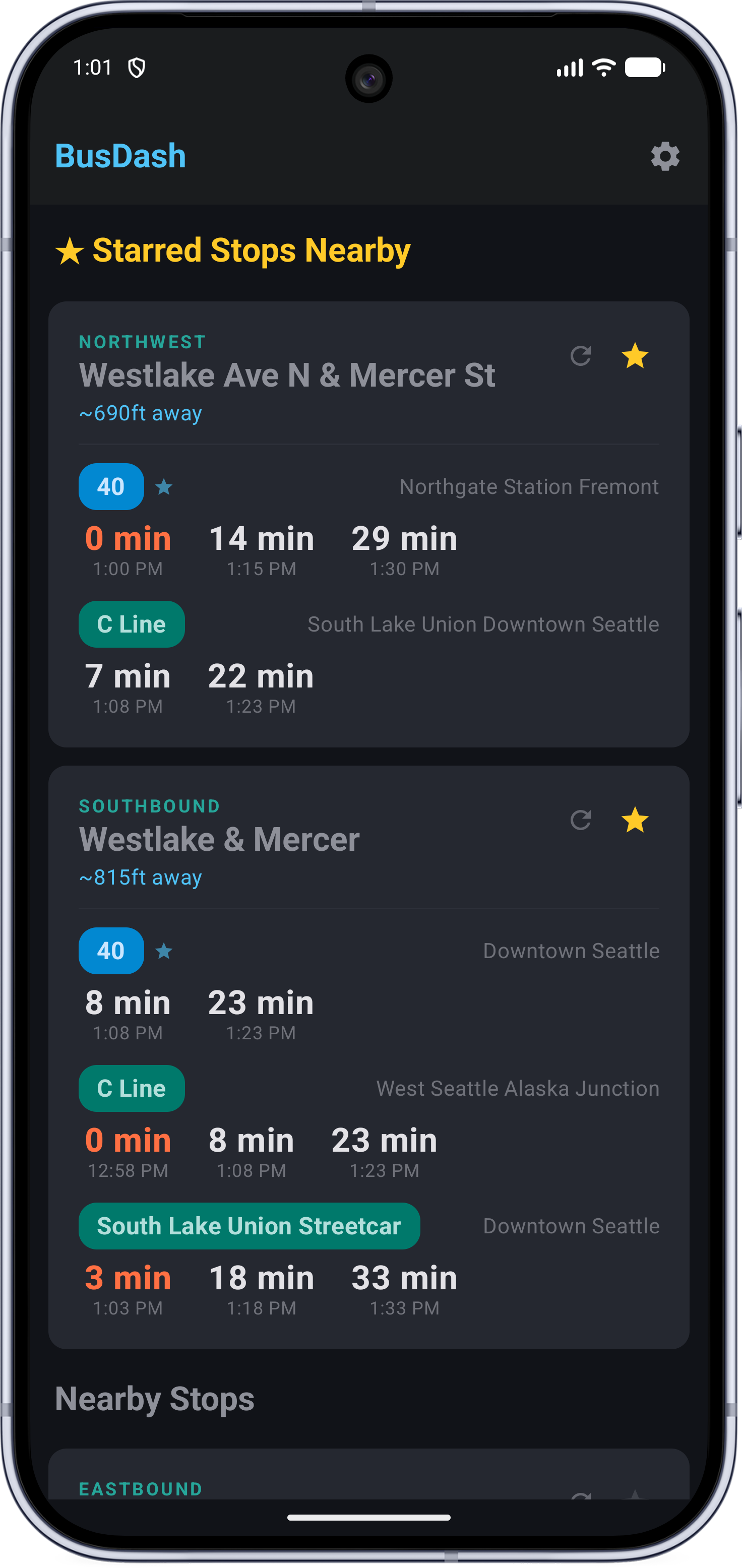 BusDash Phone