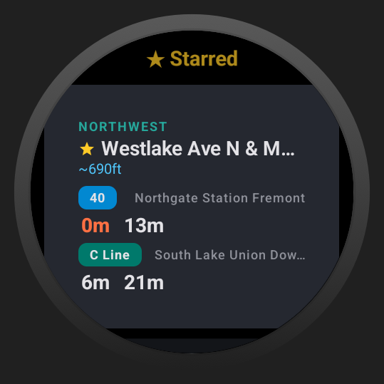 BusDash Watch