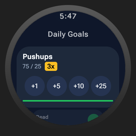 Habit Tracker Wear OS