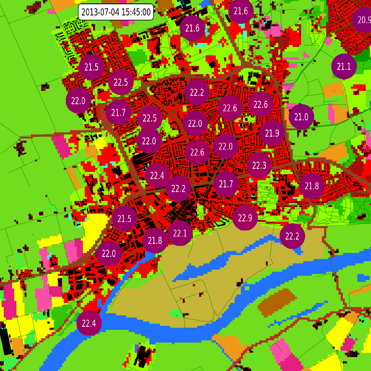 Street level weather forecast