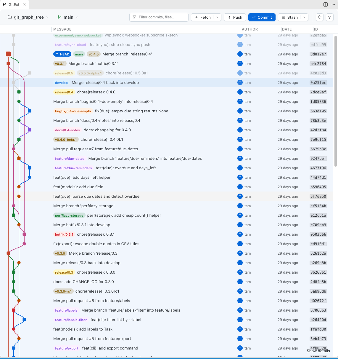 Browse panel in the light theme
