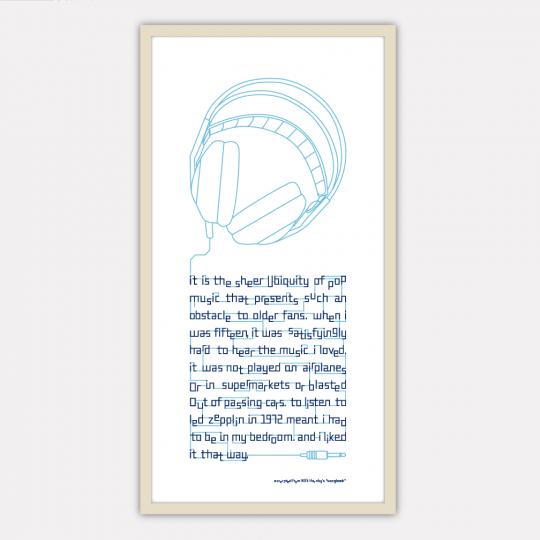 Headphones Broadside — words from Nick Hornby