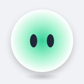 思考，绿色水球，黑色眼睛