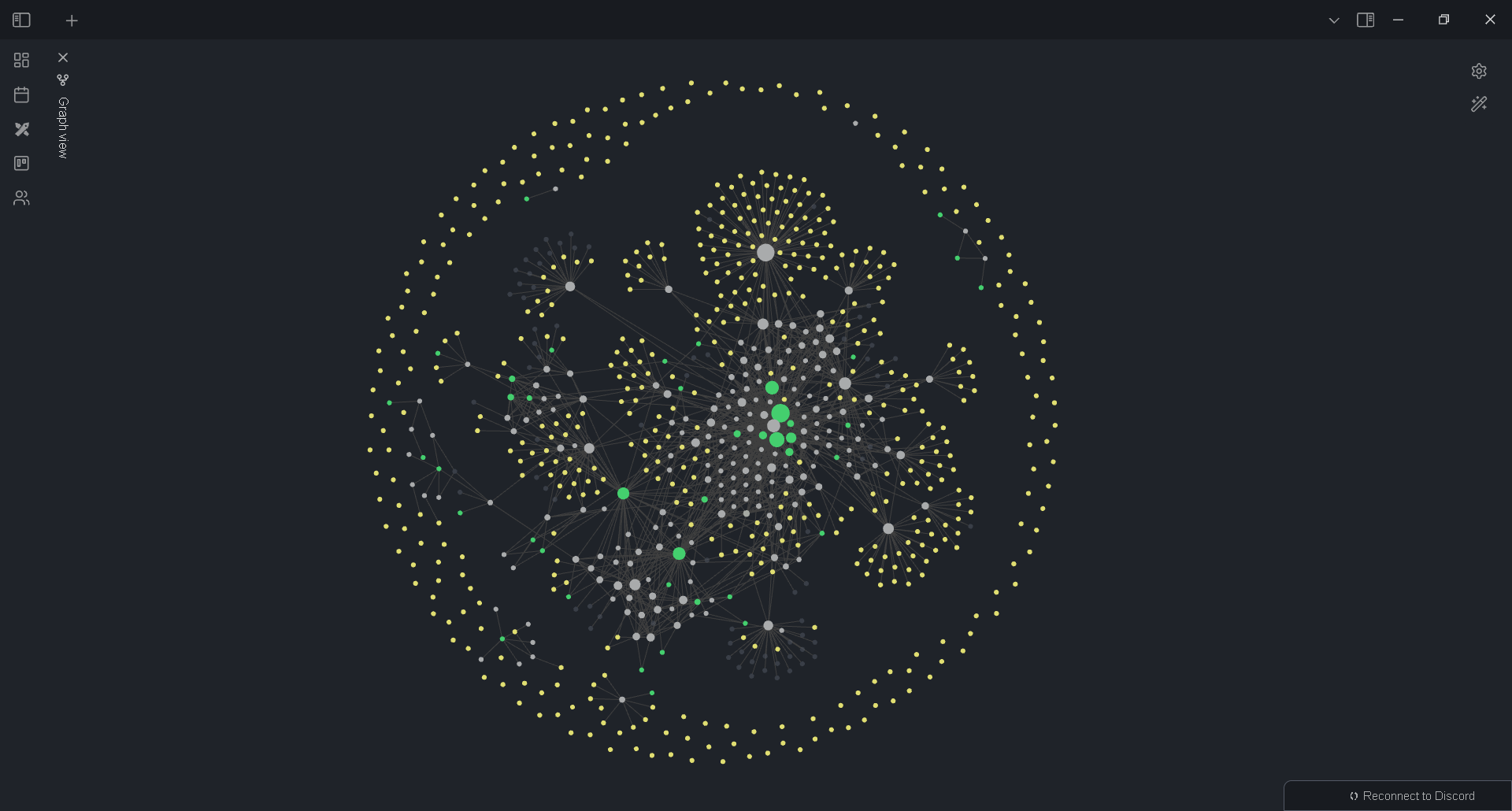 dark theme graph