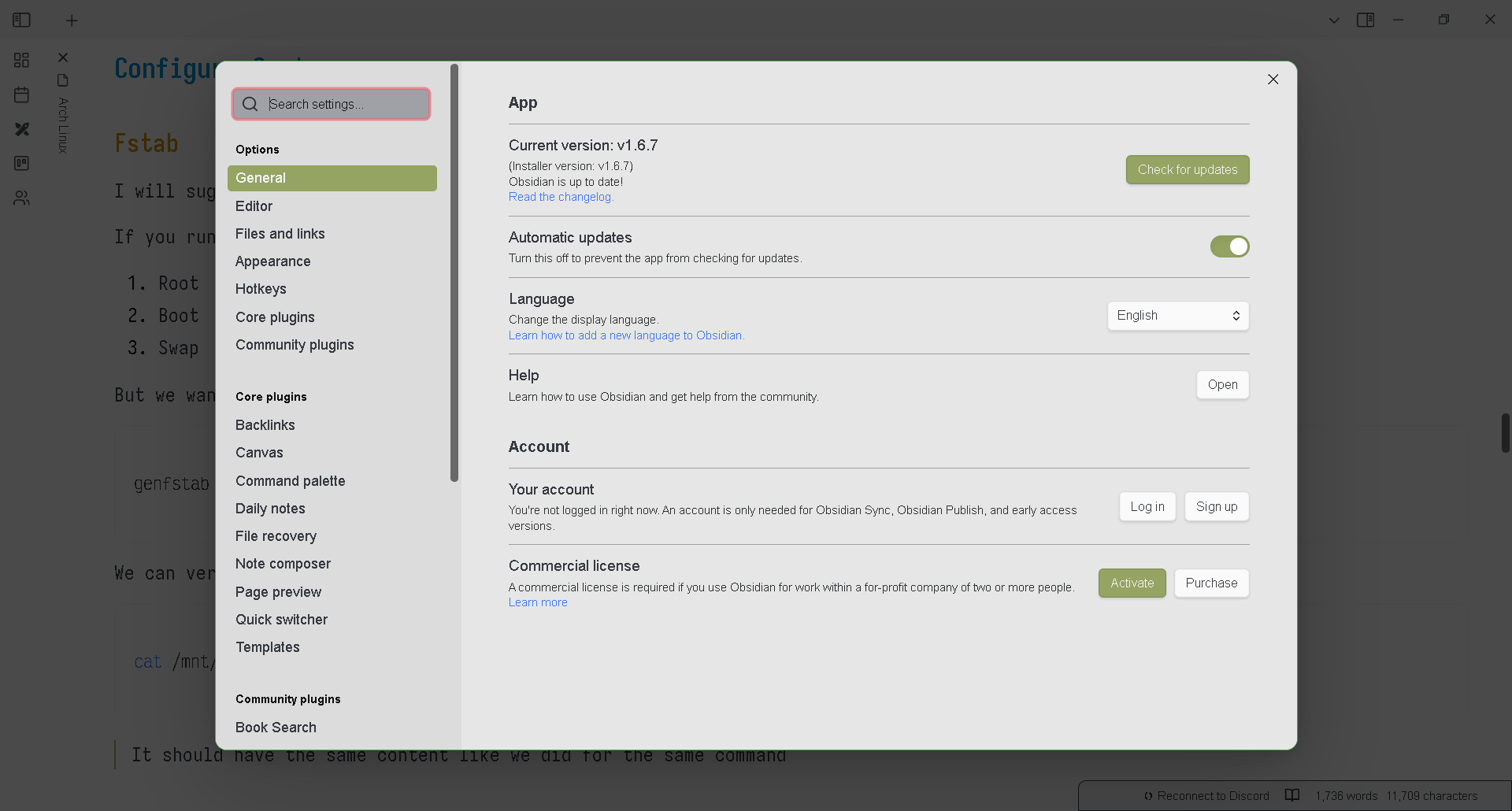 light theme settings