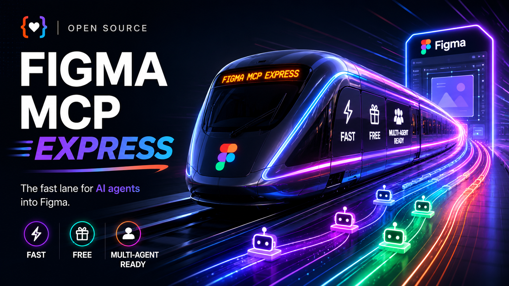 Figma MCP Express hero: the fast lane for AI agents into Figma