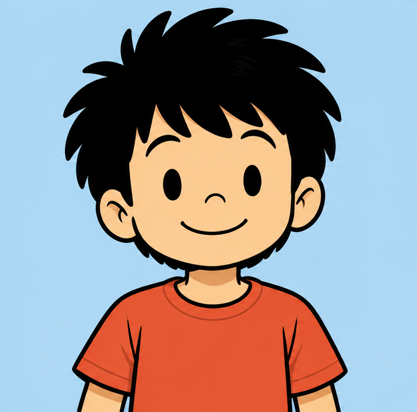 Ti, a front-facing cartoon boy character from TSPA