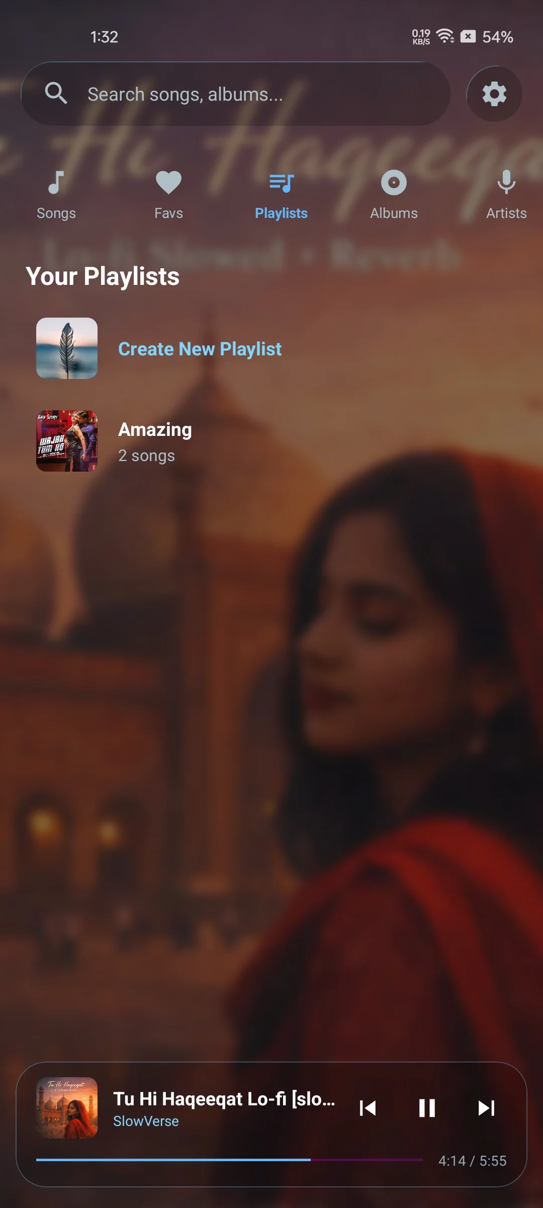 Playlists Tab