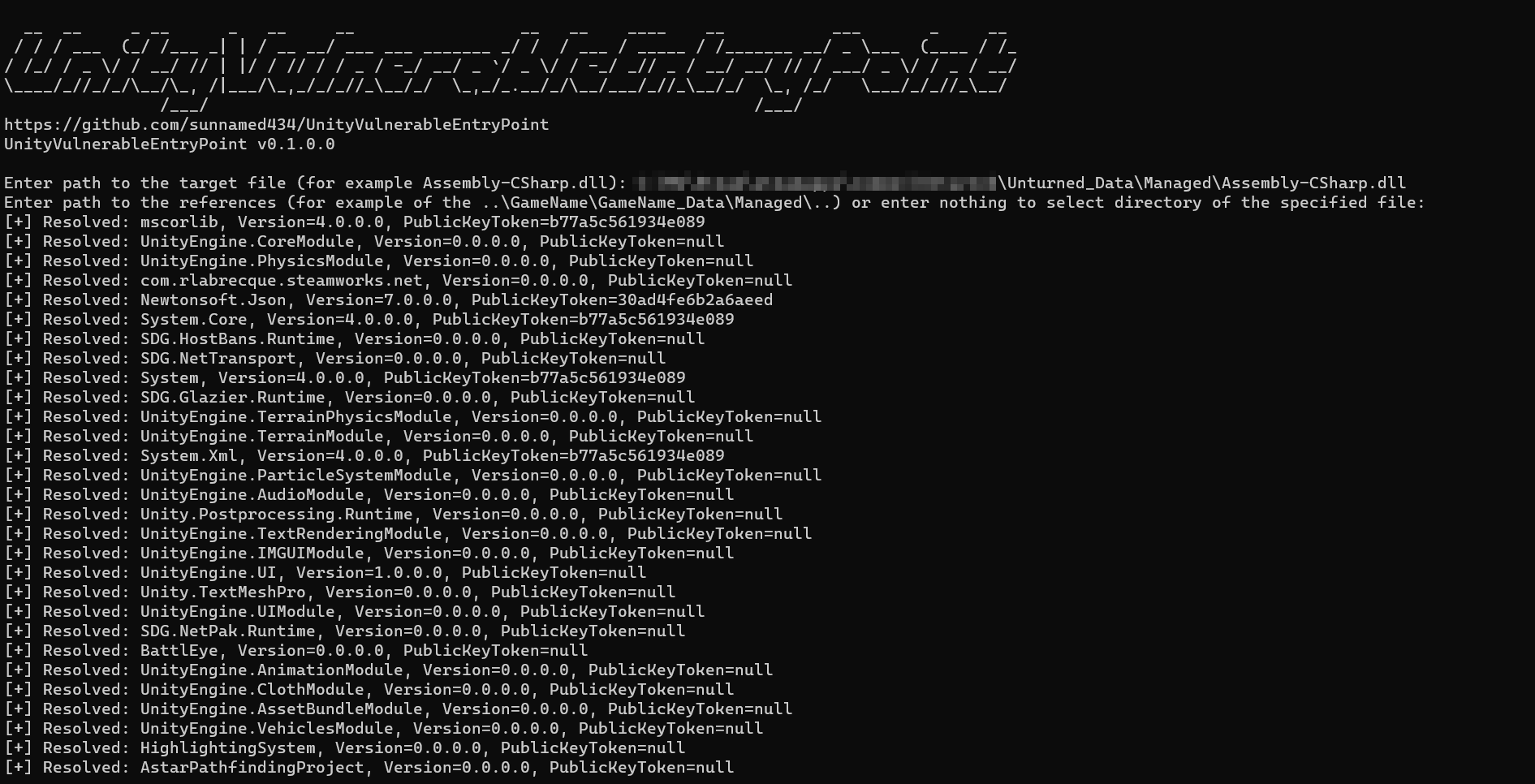 github-sunnamed434-unityvulnerableentrypoint-looks-for-a-vulnerable