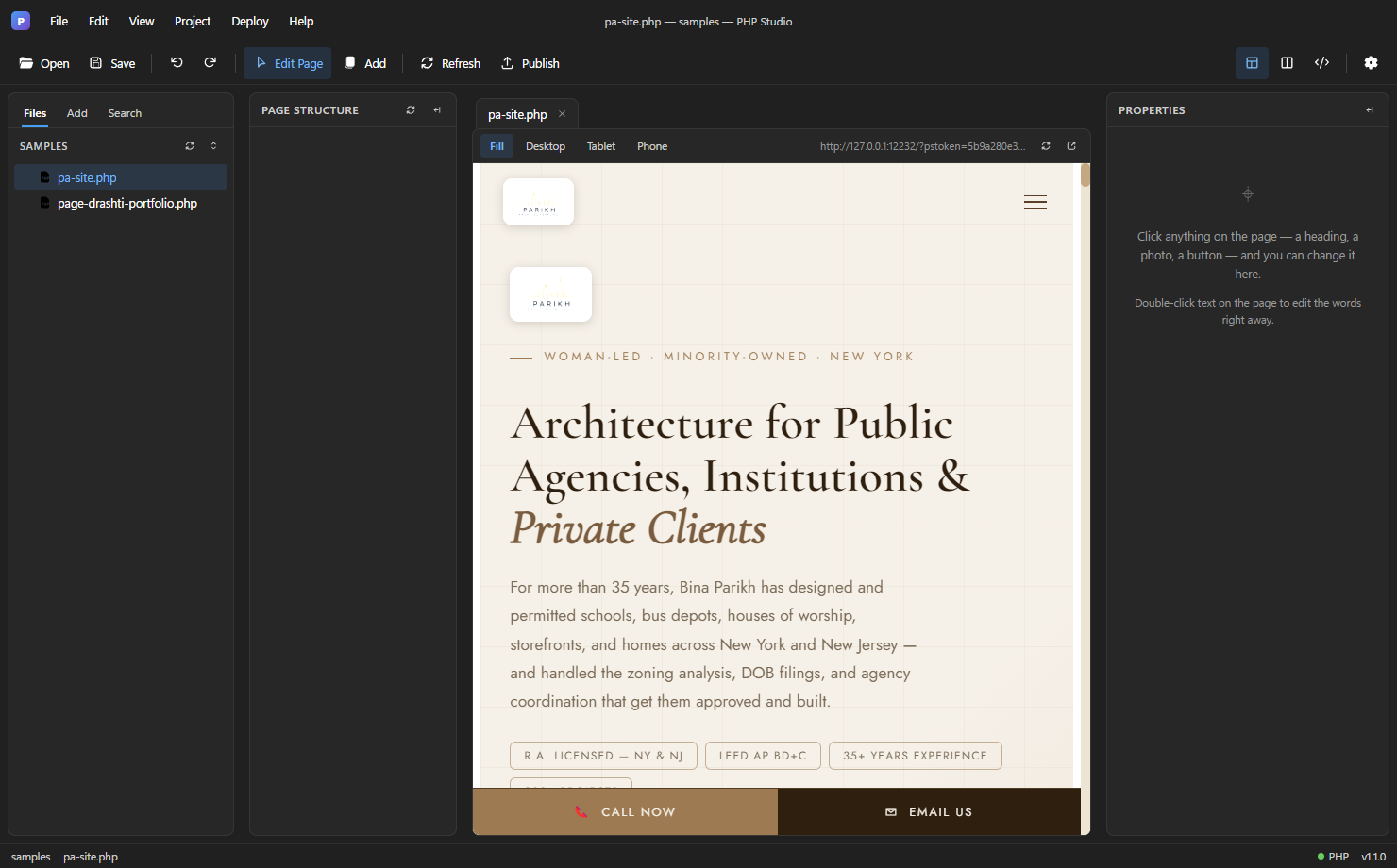 PHP Studio screenshot