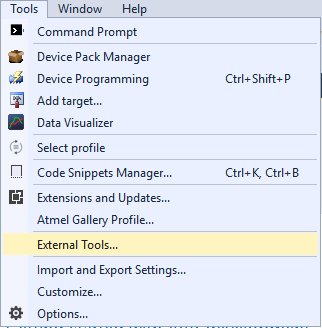 Add external tool