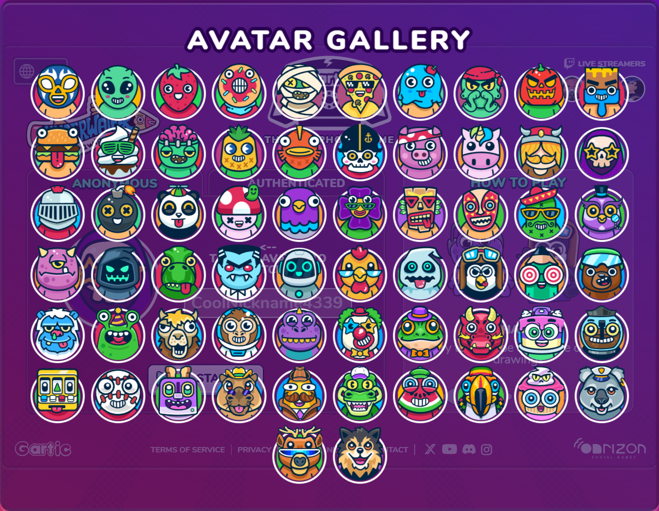 Gartic Phone Avatar Gallery