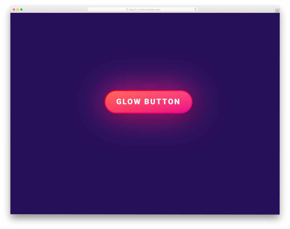 glow button