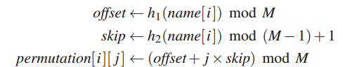 maglev consistent hashing