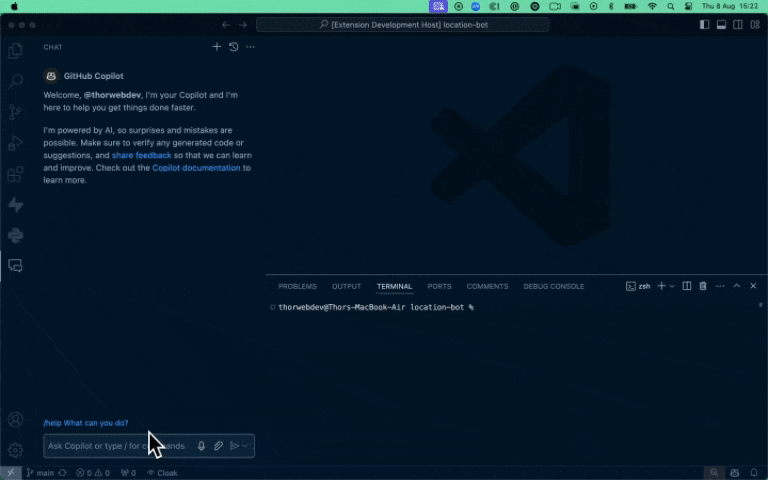 Copilot Chat integration demo