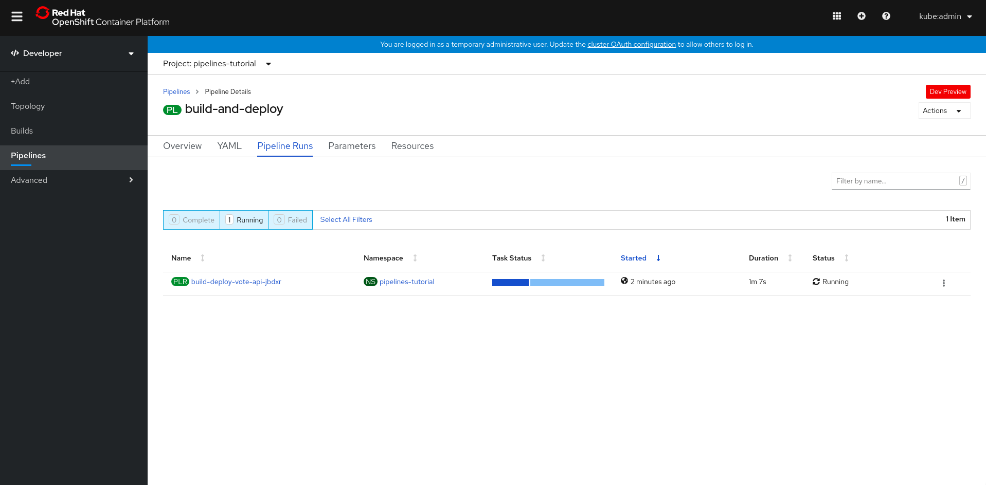 pipeline-run-api