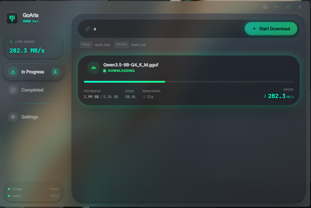 GoAria Dark Mode