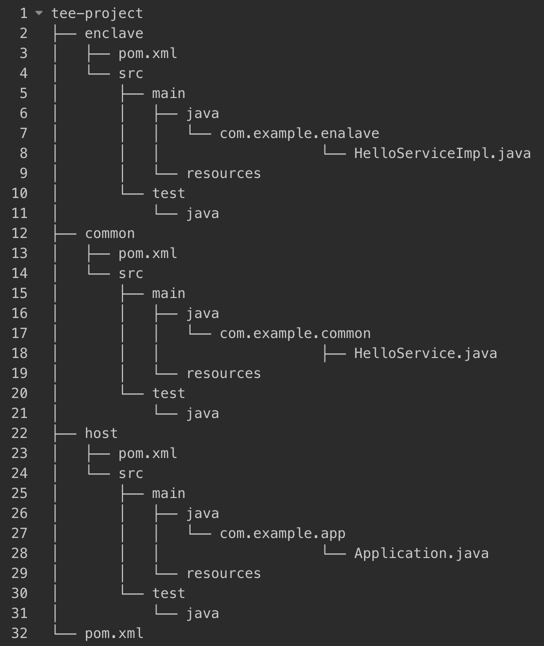 Teaclave Java TEE SDK Project Structure