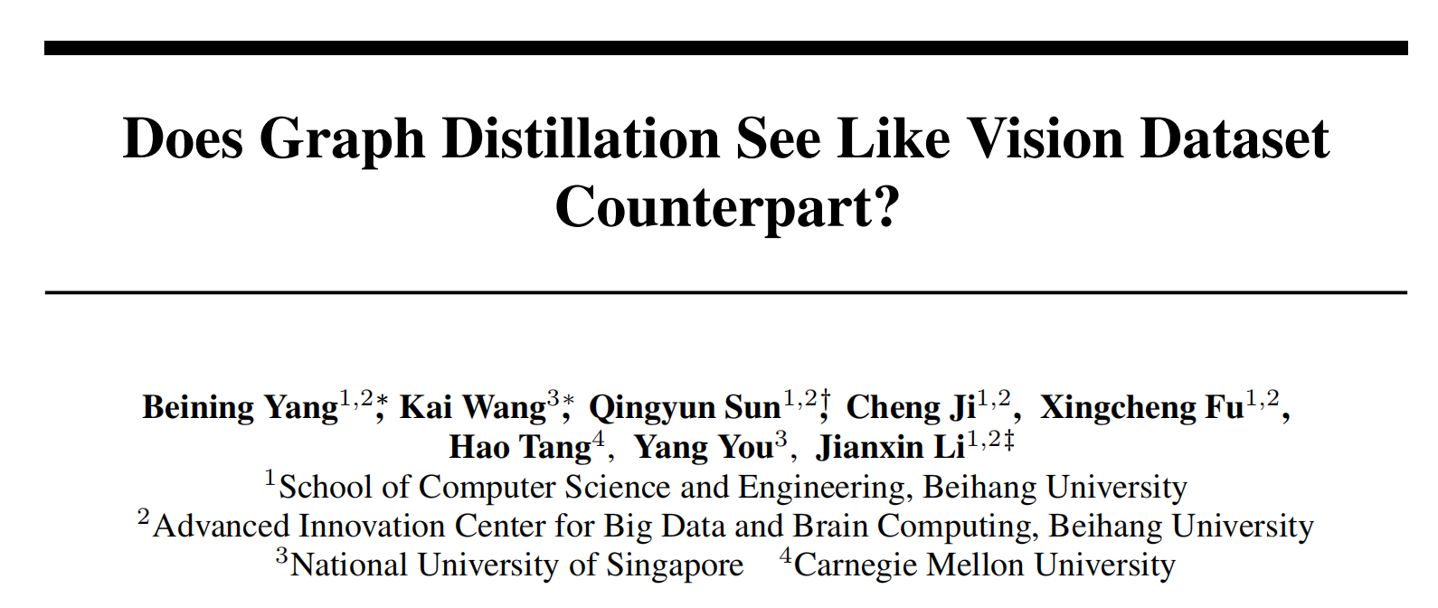 Does Graph Distillation See Like Vision Dataset Counterpart?