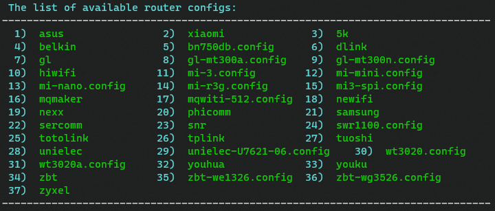 Router manufacturer