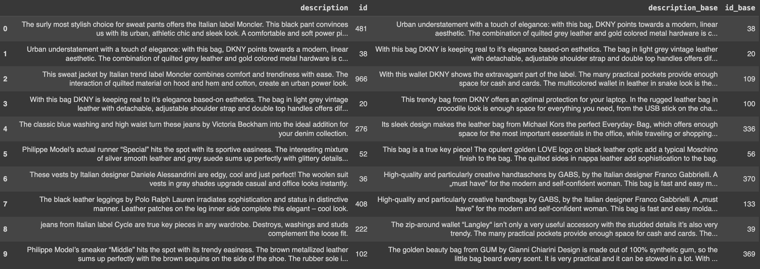 More heavily weighted events-affected spaces vs baseline