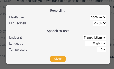 Settings Settings