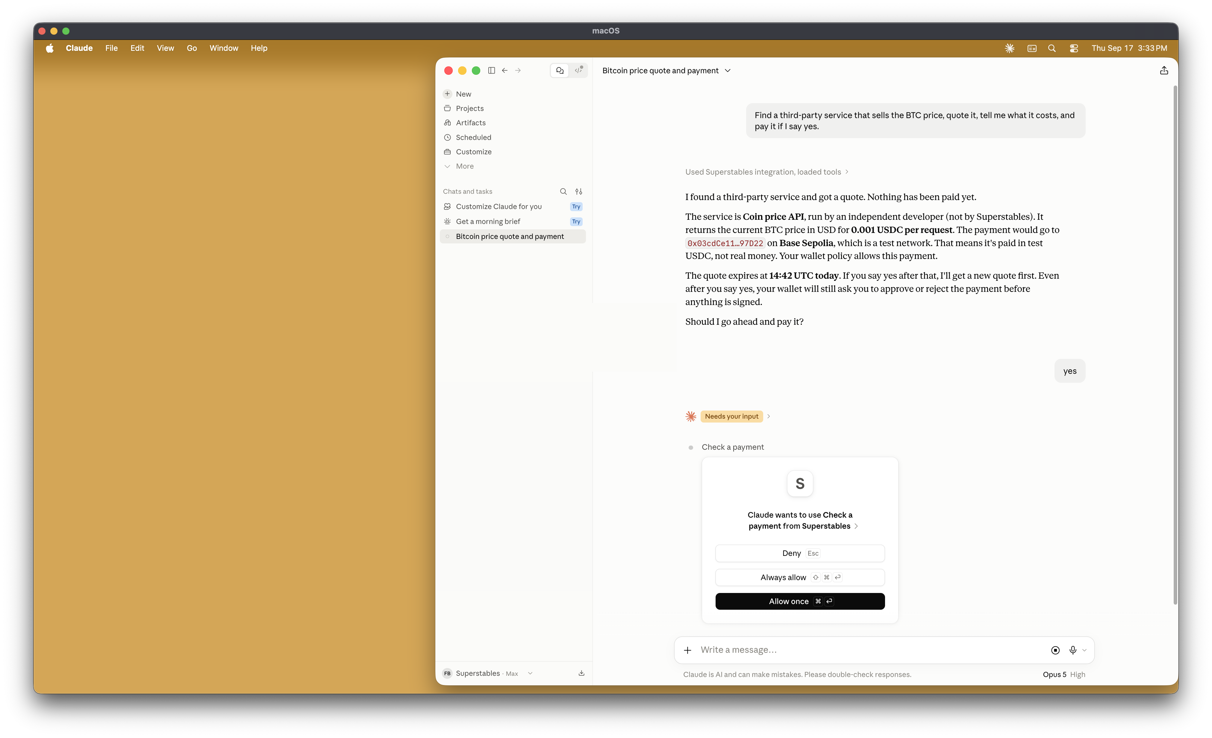 Tool permissions