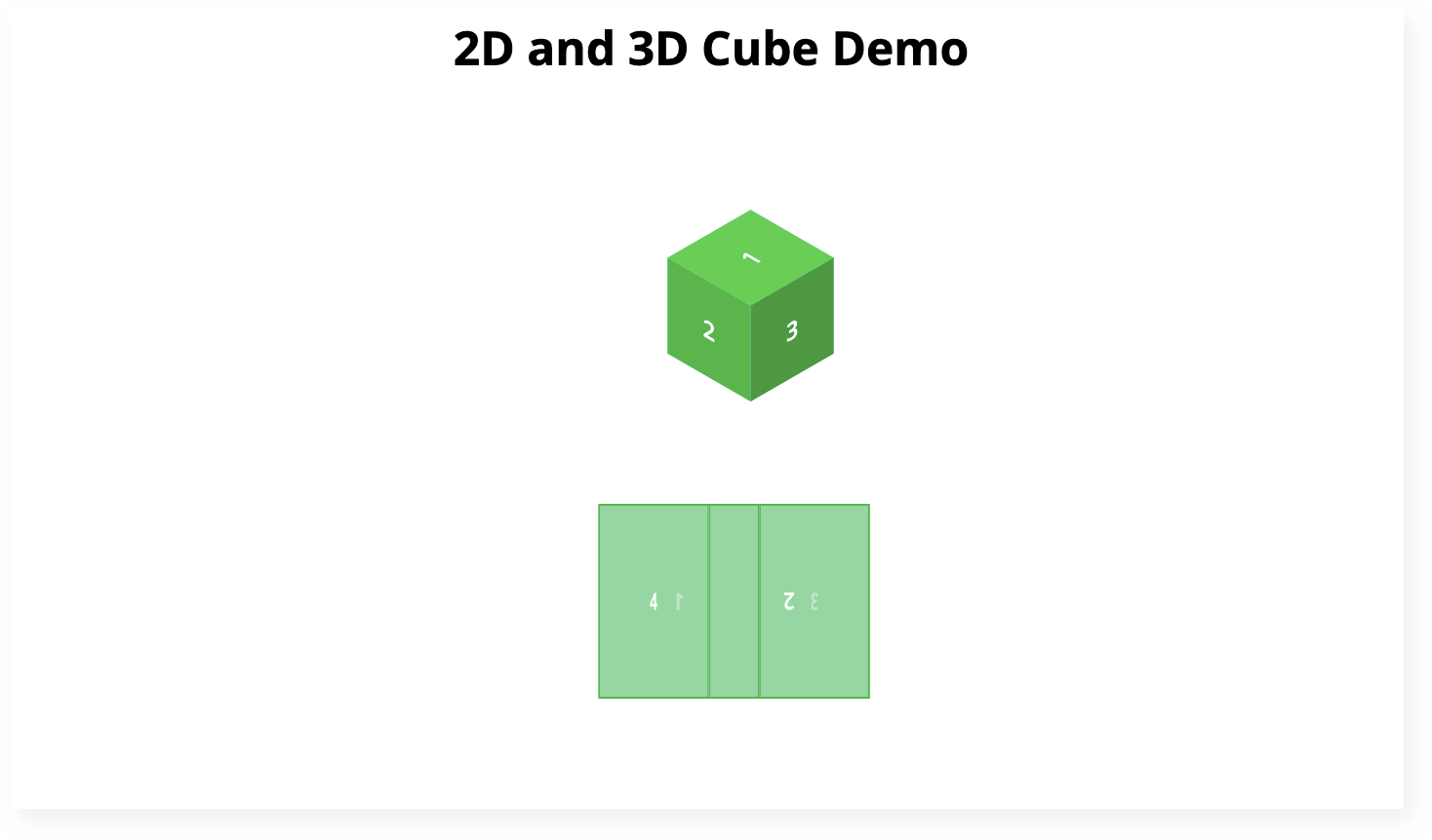Animated 2D Cube and 3D cube - HTML-CSS-Project