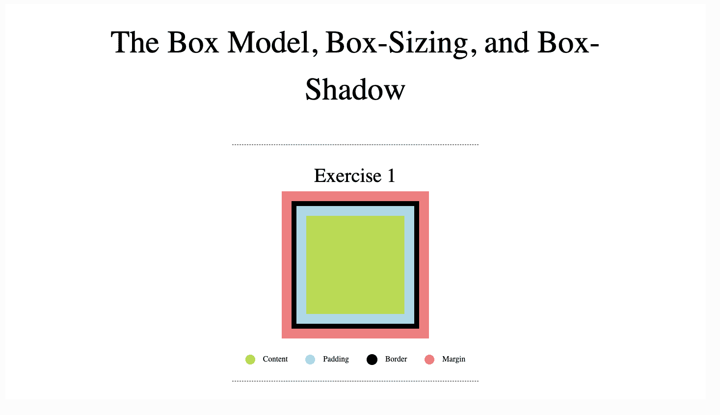 The Box Model - HTML-CSS-Project