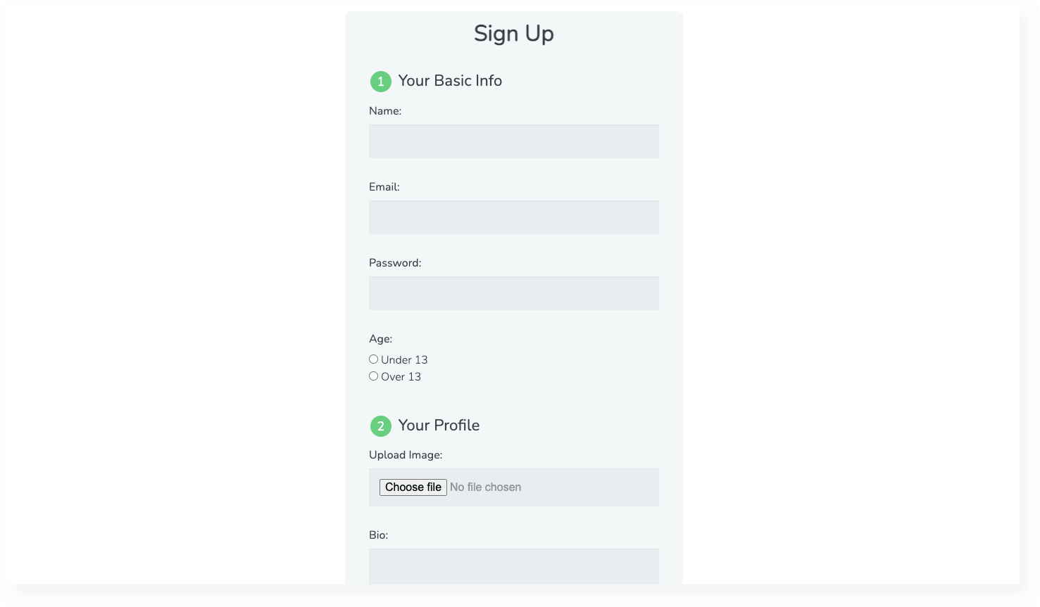 A Signup Form - HTML-CSS-Project