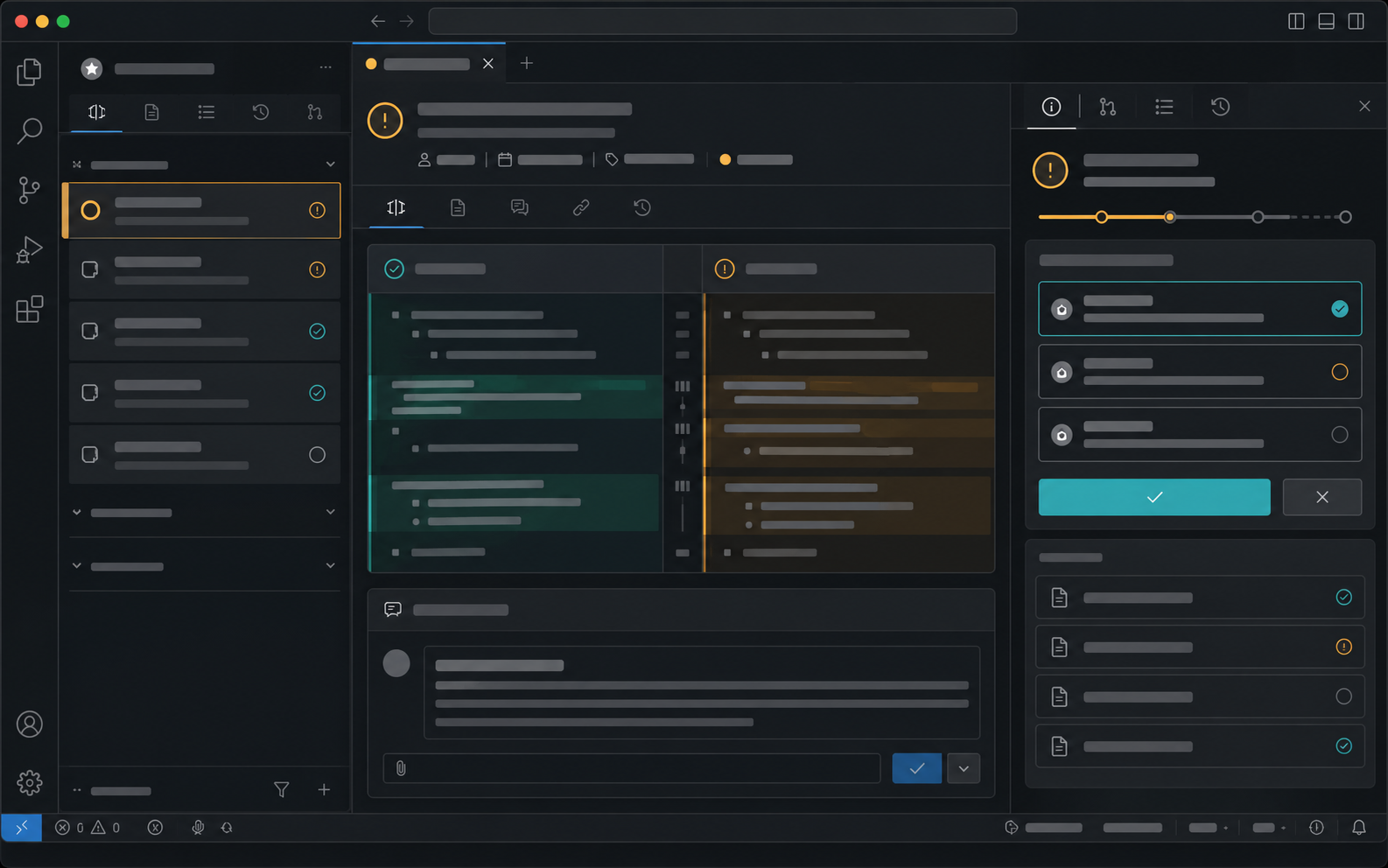 SpecTeam VS Code extension — Divergence Review sidebar