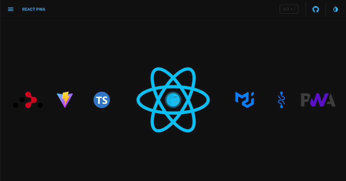 react-pwa 网站模板截图