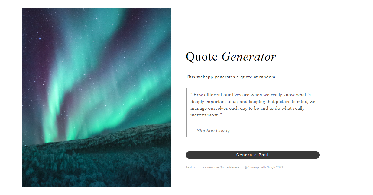 Quote Generator