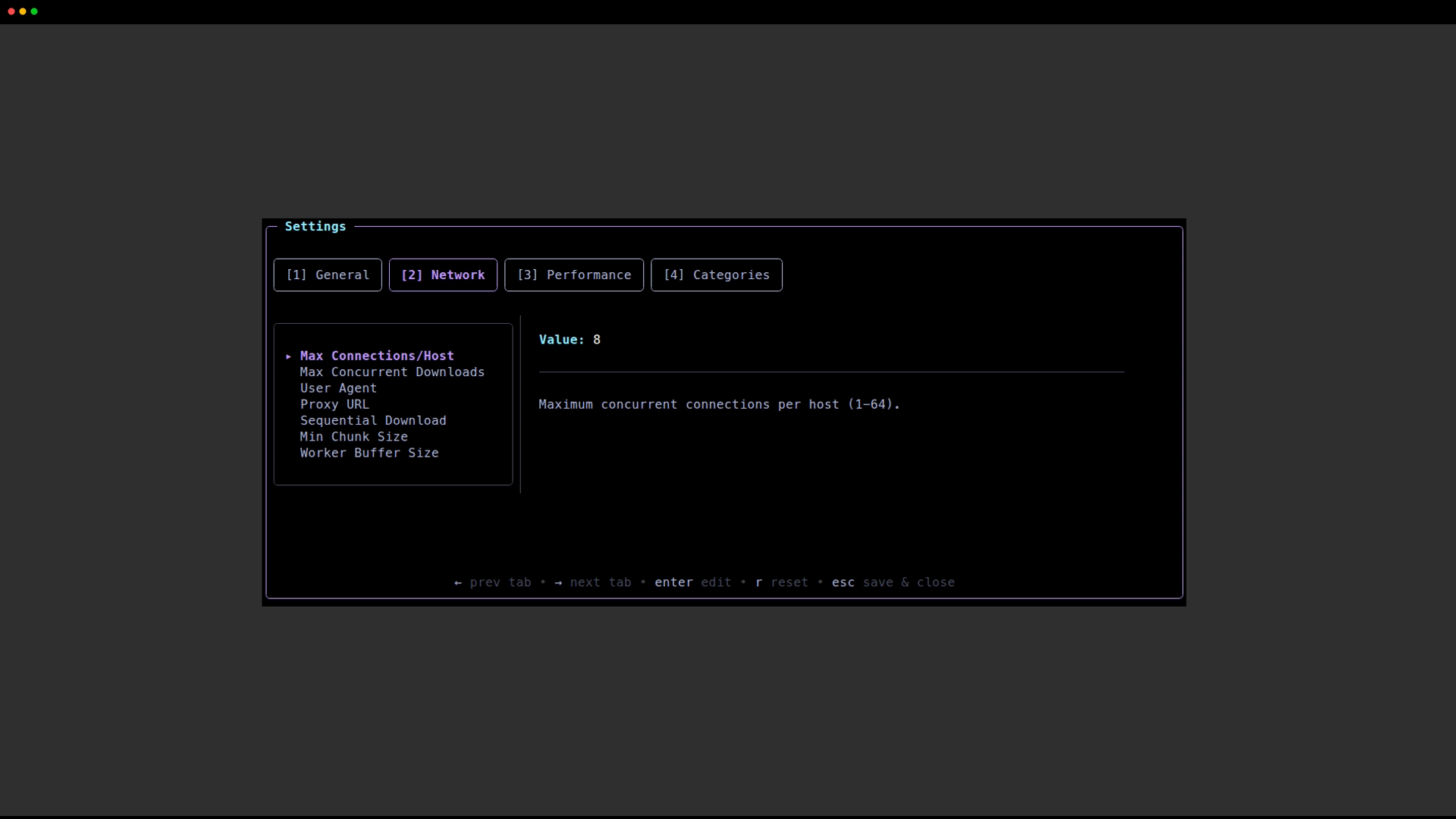 Surge Settings — configuration panel
