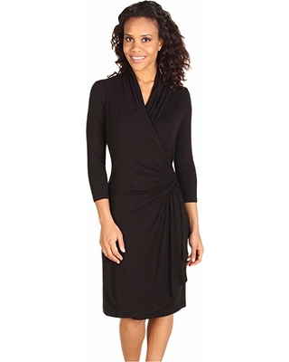 Faux wrap dress