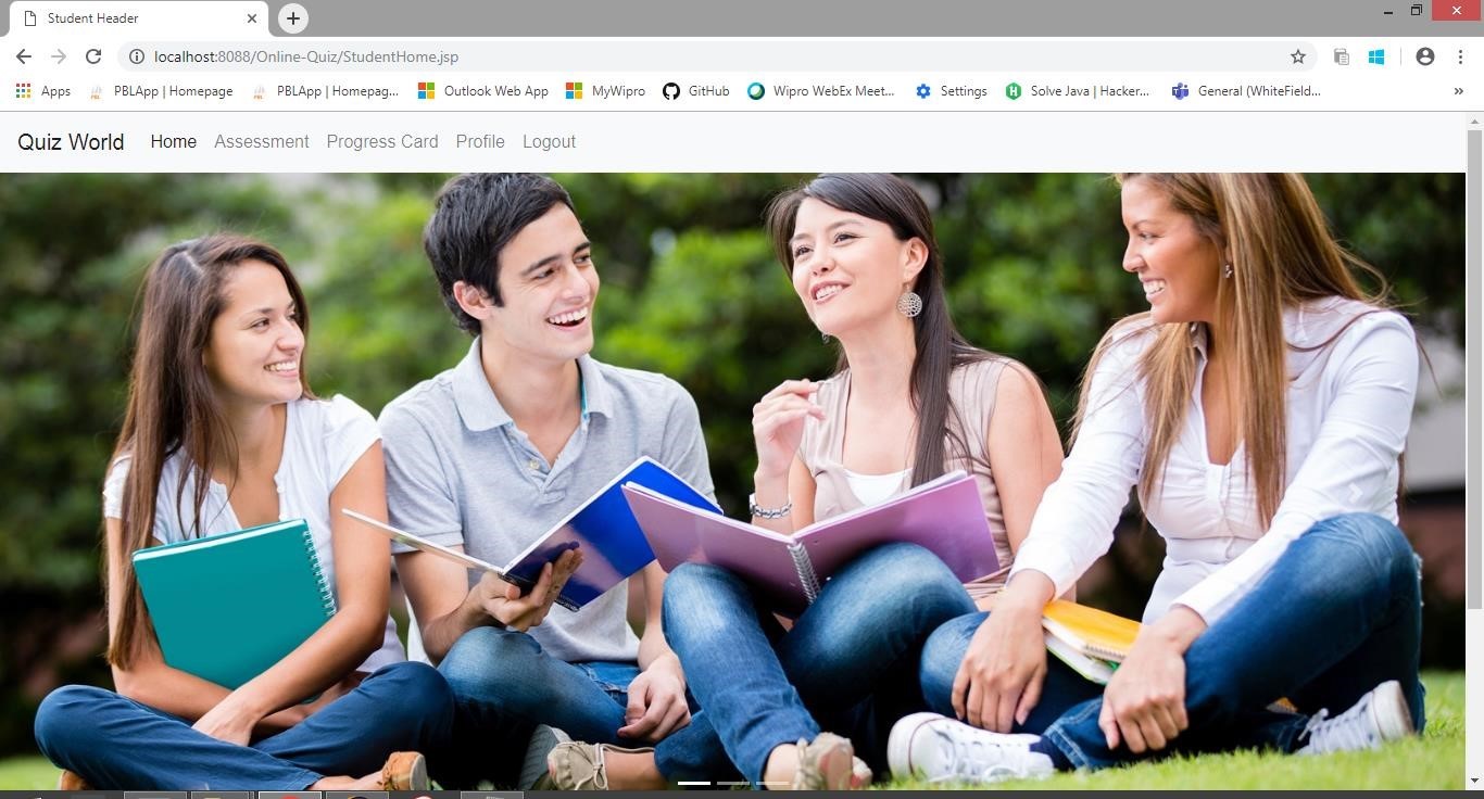 Student Home Page