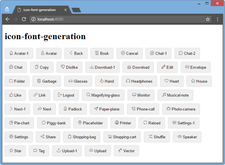 icon-font-generation