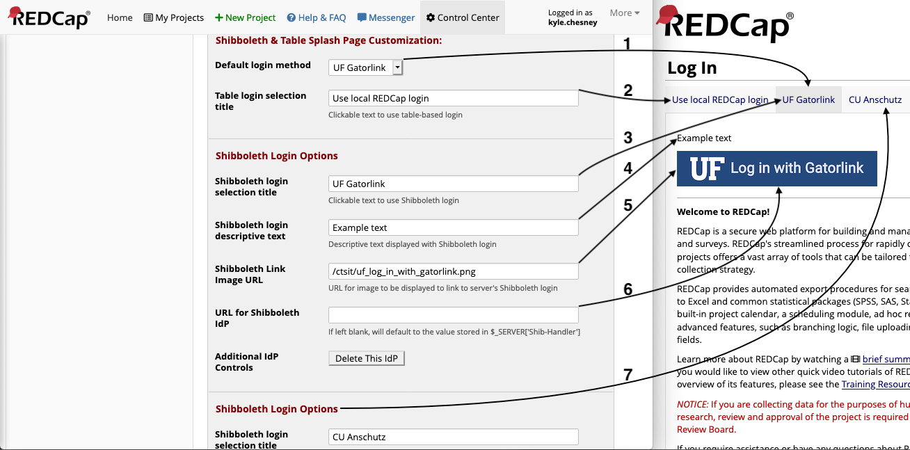 control fields mapping